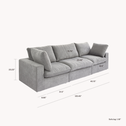 CloudComfort™ Modular Washable Classic Sofa
