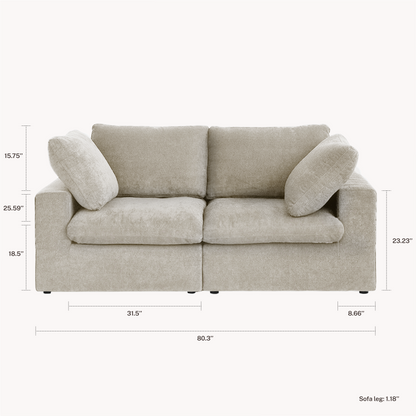 CloudComfort™ Modular Washable Classic Sofa