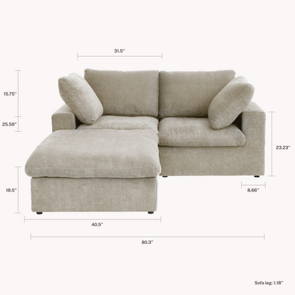 CloudComfort™ Modular Washable Classic Sofa