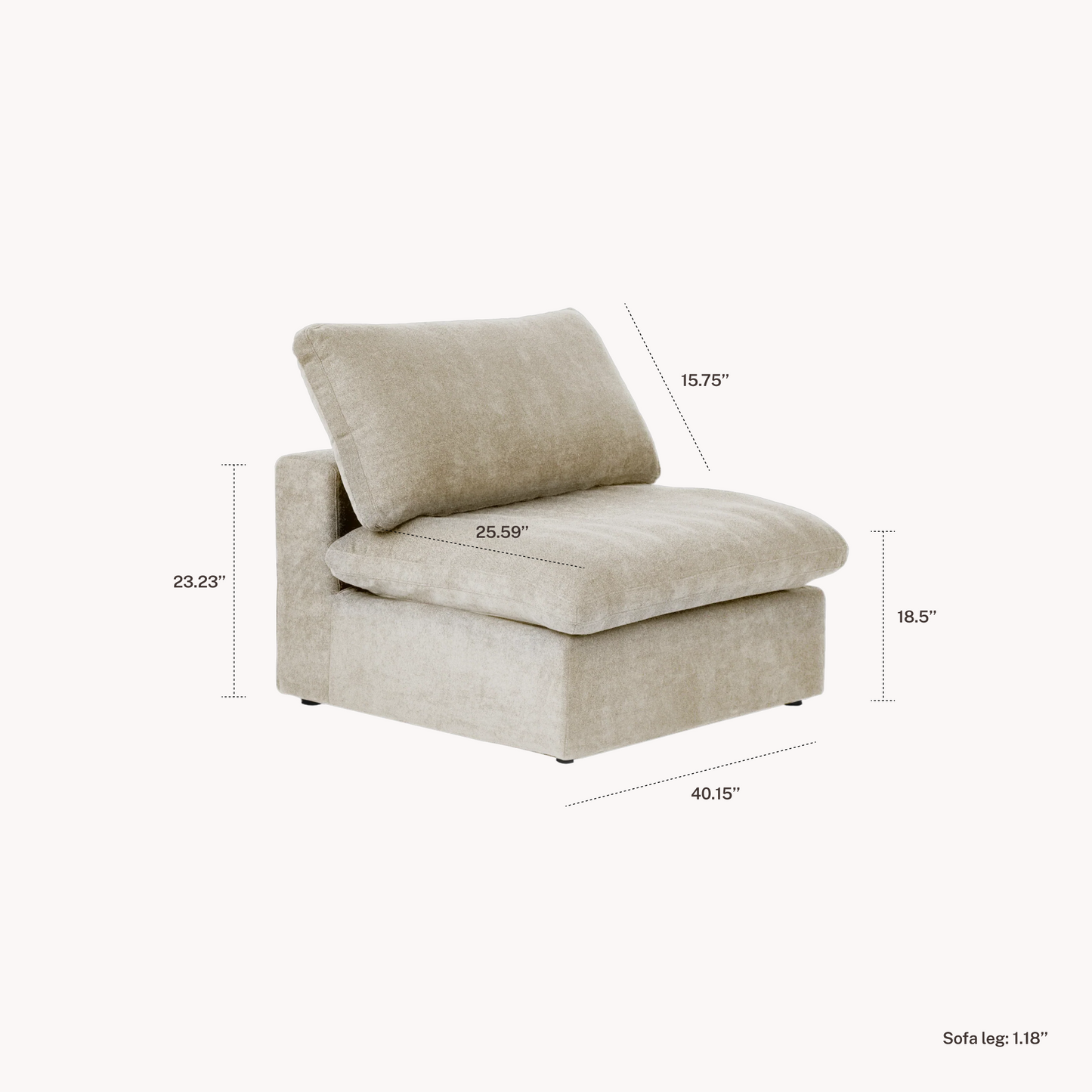 CloudComfort™ Modular Classic Pieces