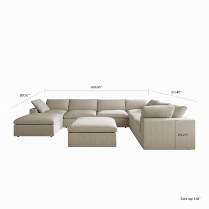 CloudComfort™ Modular Washable Classic Sofa