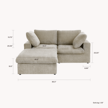 CloudComfort™ Modular Washable Classic Sofa