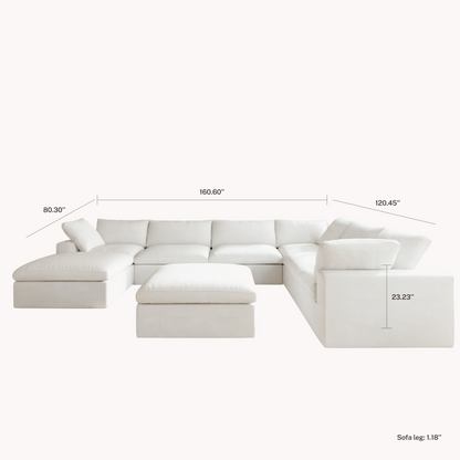 CloudComfort™ Modular Washable Classic Sofa