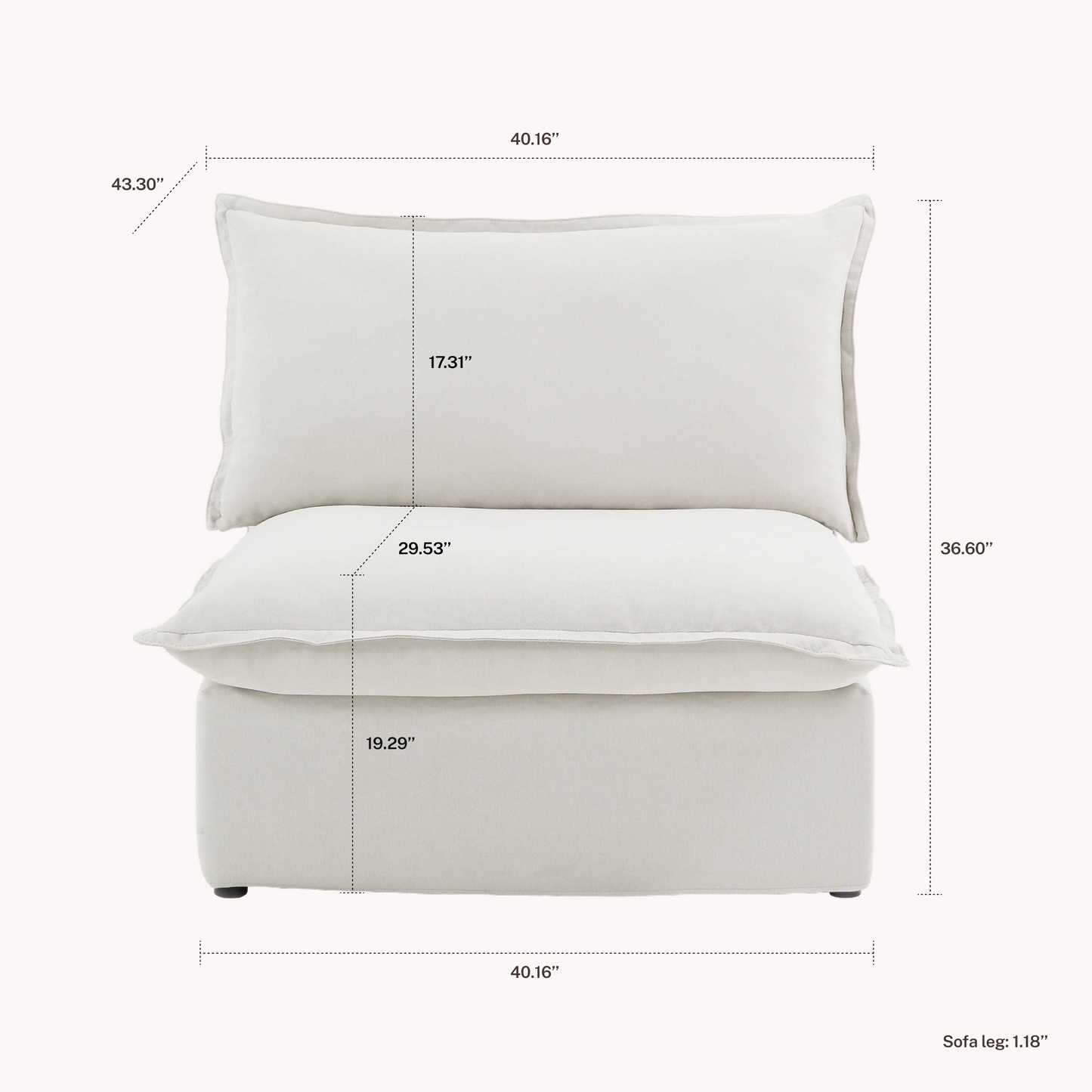 CloudComfort™ Modular Luxe Pieces