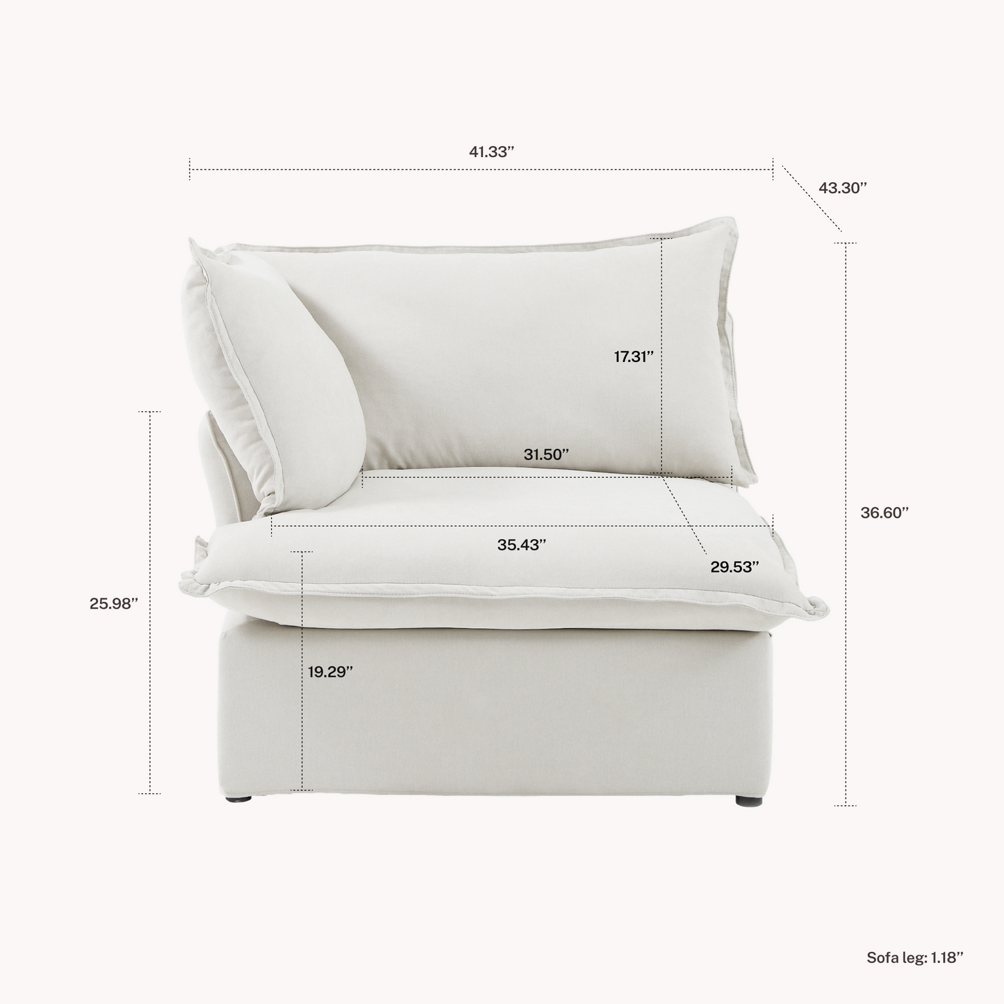 CloudComfort™ Modular Luxe Pieces