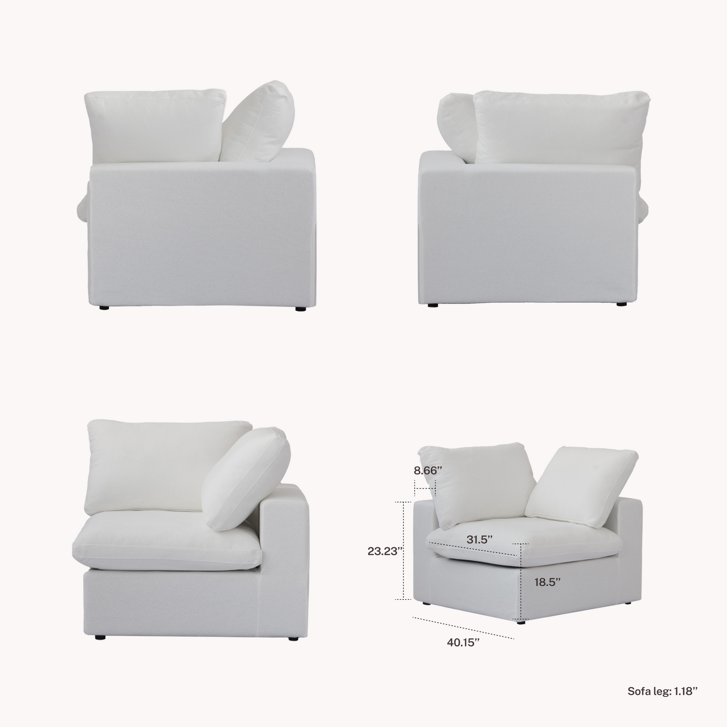 CloudComfort™ Modular Classic Pieces