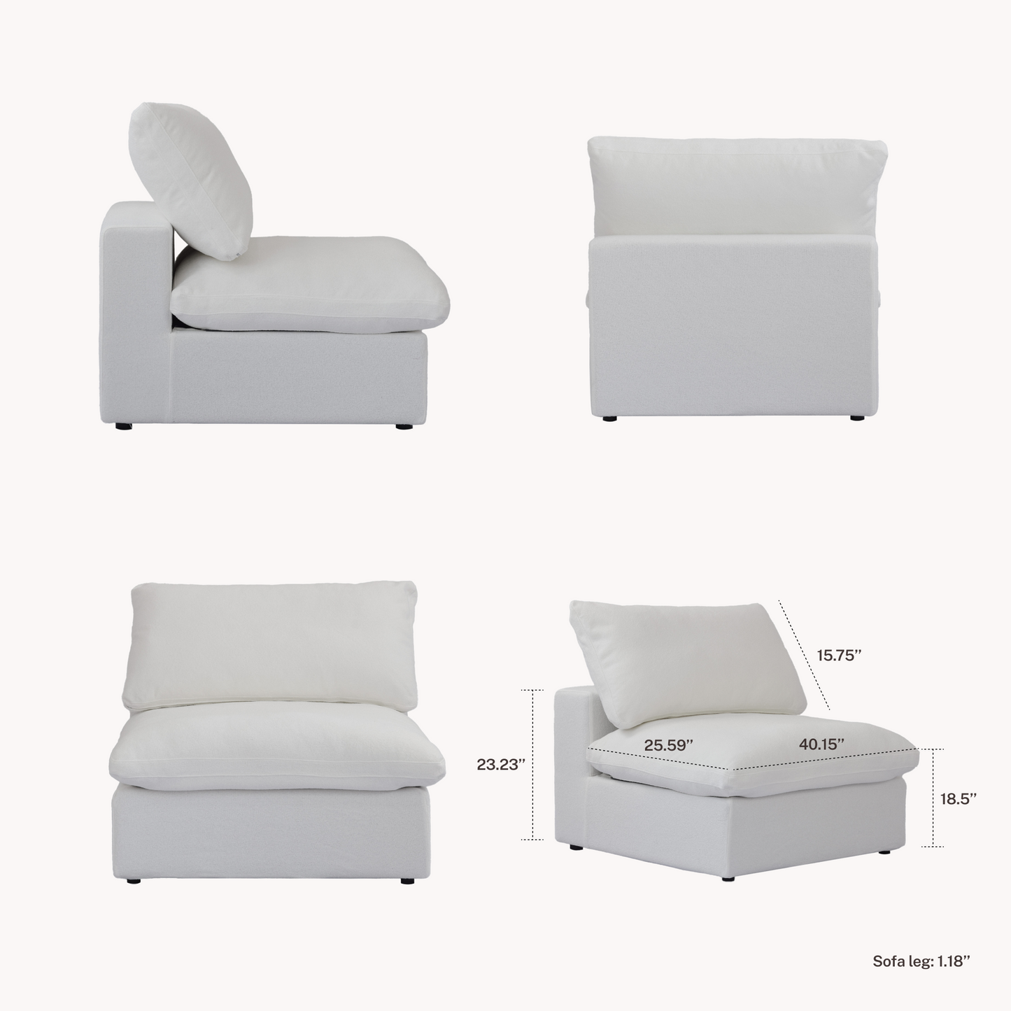 CloudComfort™ Modular Classic Pieces