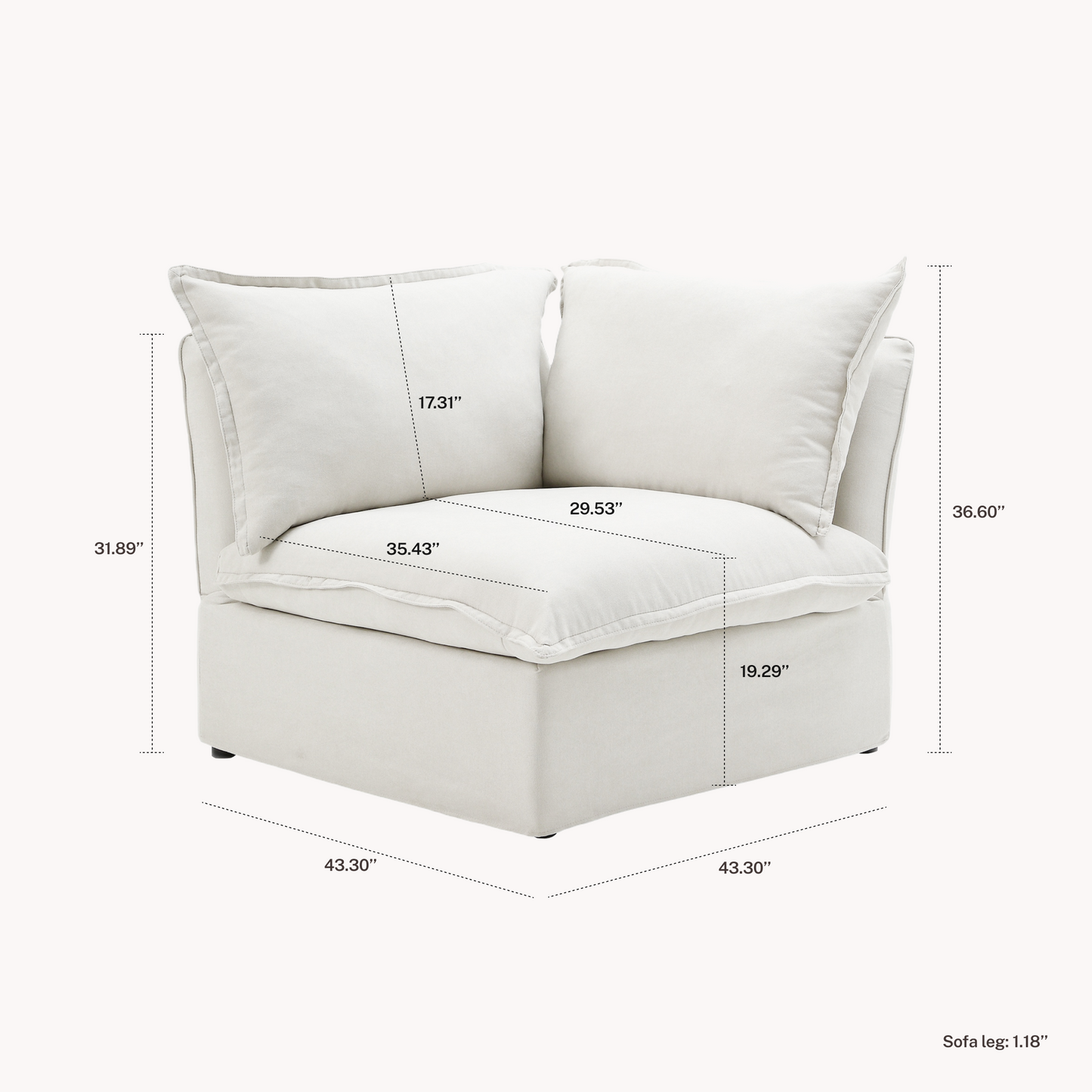 CloudComfort™ Modular Luxe Pieces