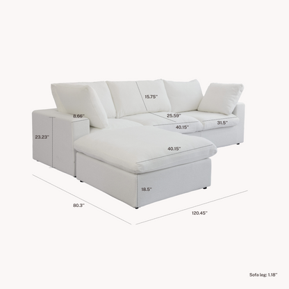 CloudComfort™ Modular Washable Classic Sofa