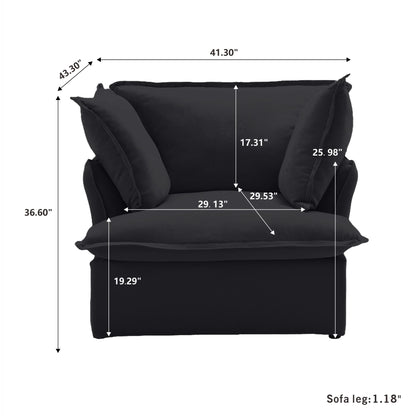 CloudComfort™ Modular Washable Luxe Sofa