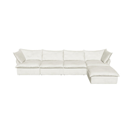 CloudComfort™ Modular Washable Luxe Sofa - 4 Seater Chaise