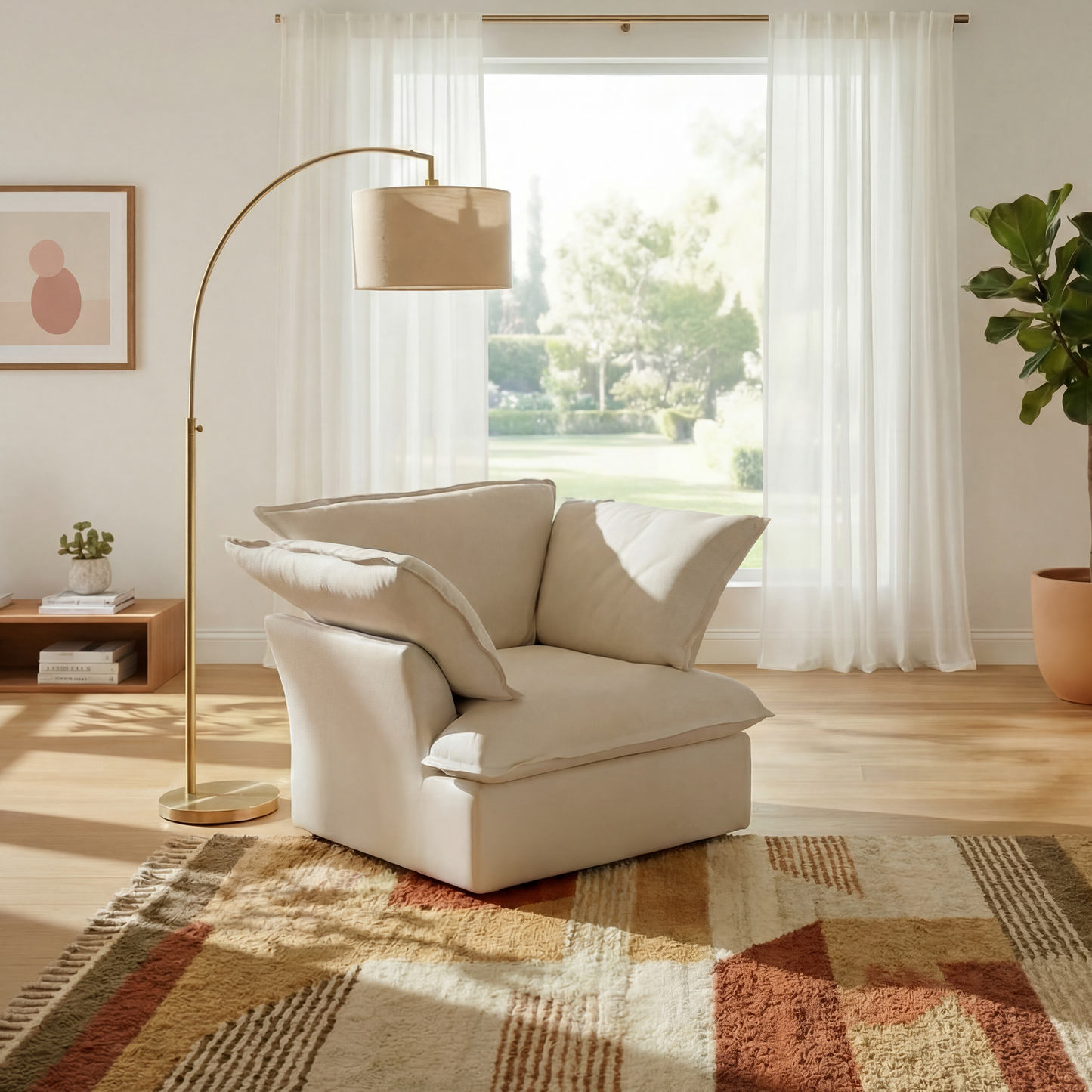 CloudComfort™ Modular Washable Luxe Sofa - Armchair