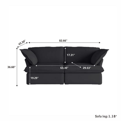 CloudComfort™ Modular Washable Luxe Sofa