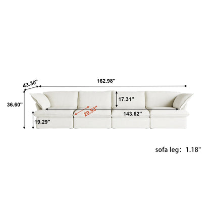 CloudComfort™ Modular Washable Luxe Sofa